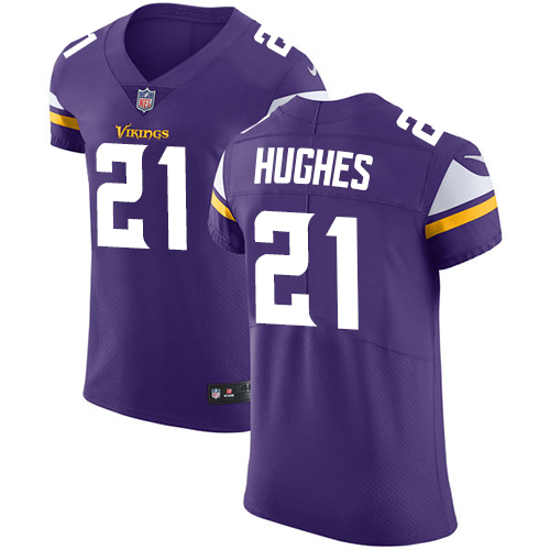 Nike Vikings #21 Mike Hughes Purple Team Color Men's Stitched NFL Vapor Untouchable Elite Jersey - Click Image to Close